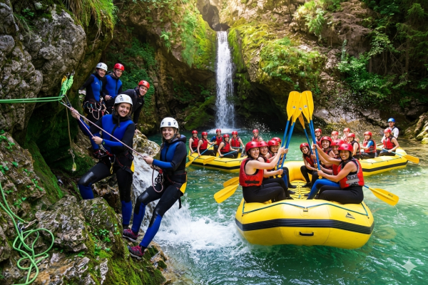 OUTdoor Slovenia canyoning and rafting packet - Adventure day