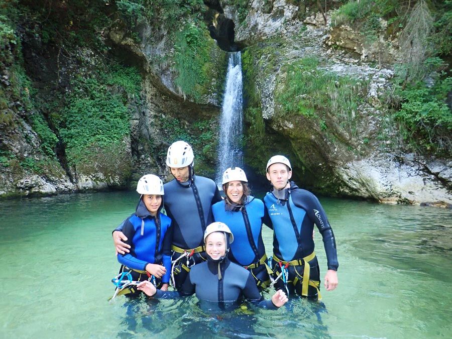 Canyoning private group trip with Outdoor Slovenia Activities Lake Bled